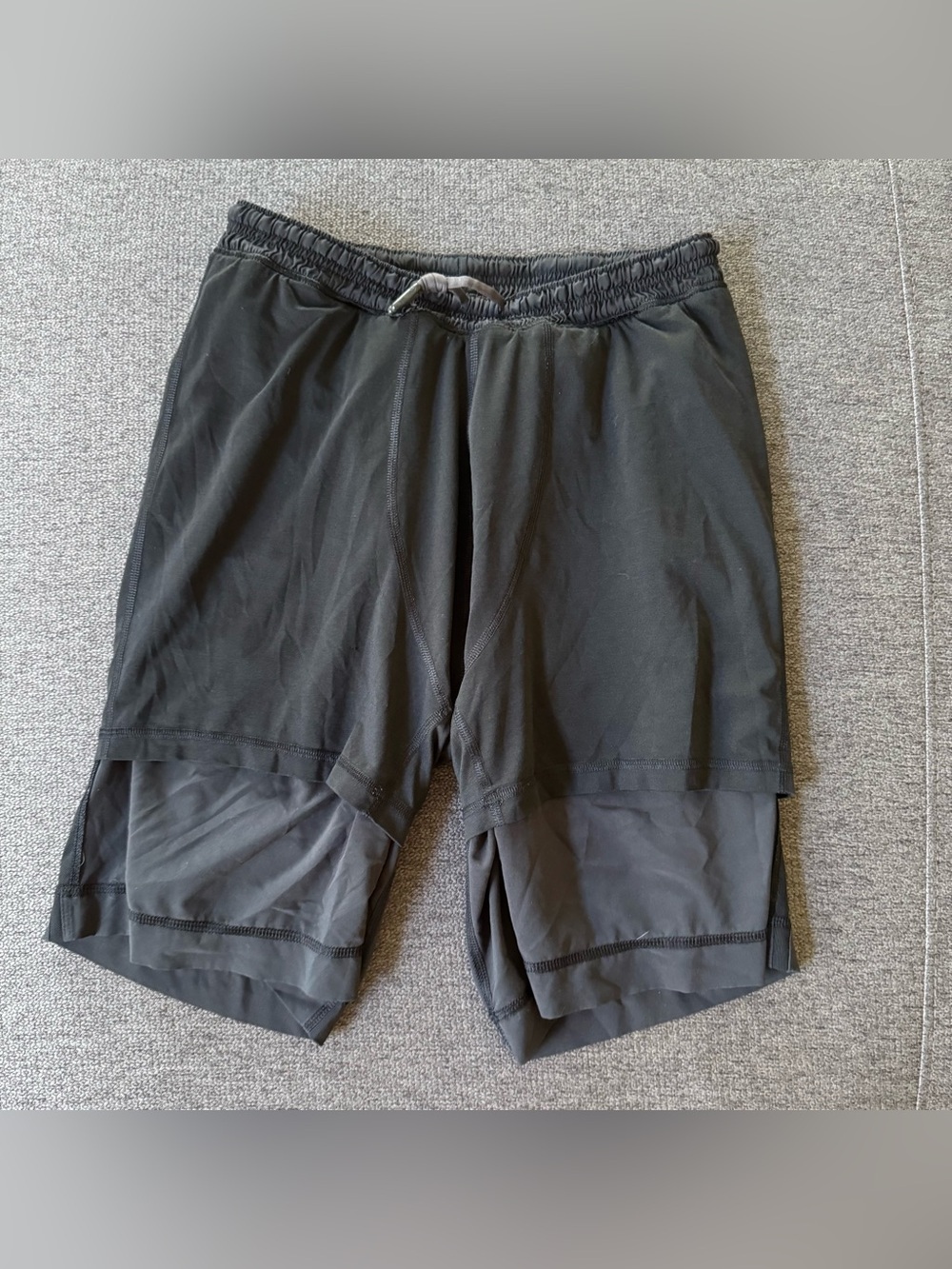 Lululemon Black Pace Breaker lined Athletic shorts Activewear Gym Workout M - Picture 5 of 11